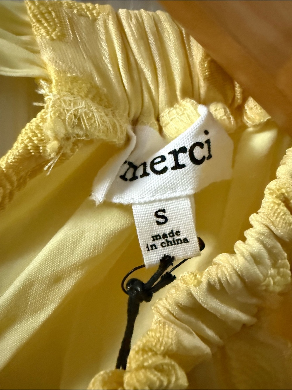 🆕 &MERCI WILLOW YELLOW JACQUARD FLORAL MIDI DRESS - Picture 7 of 10